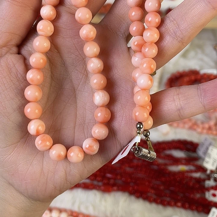 地***子花岗石纯铜锡合金纯铜momo项链