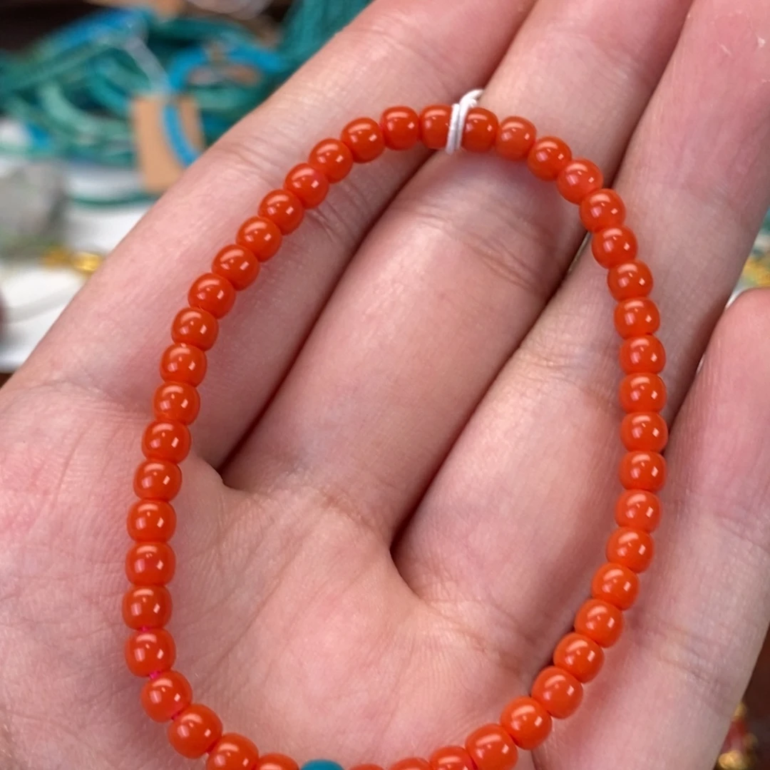 南红玛瑙未镶嵌手串卡4