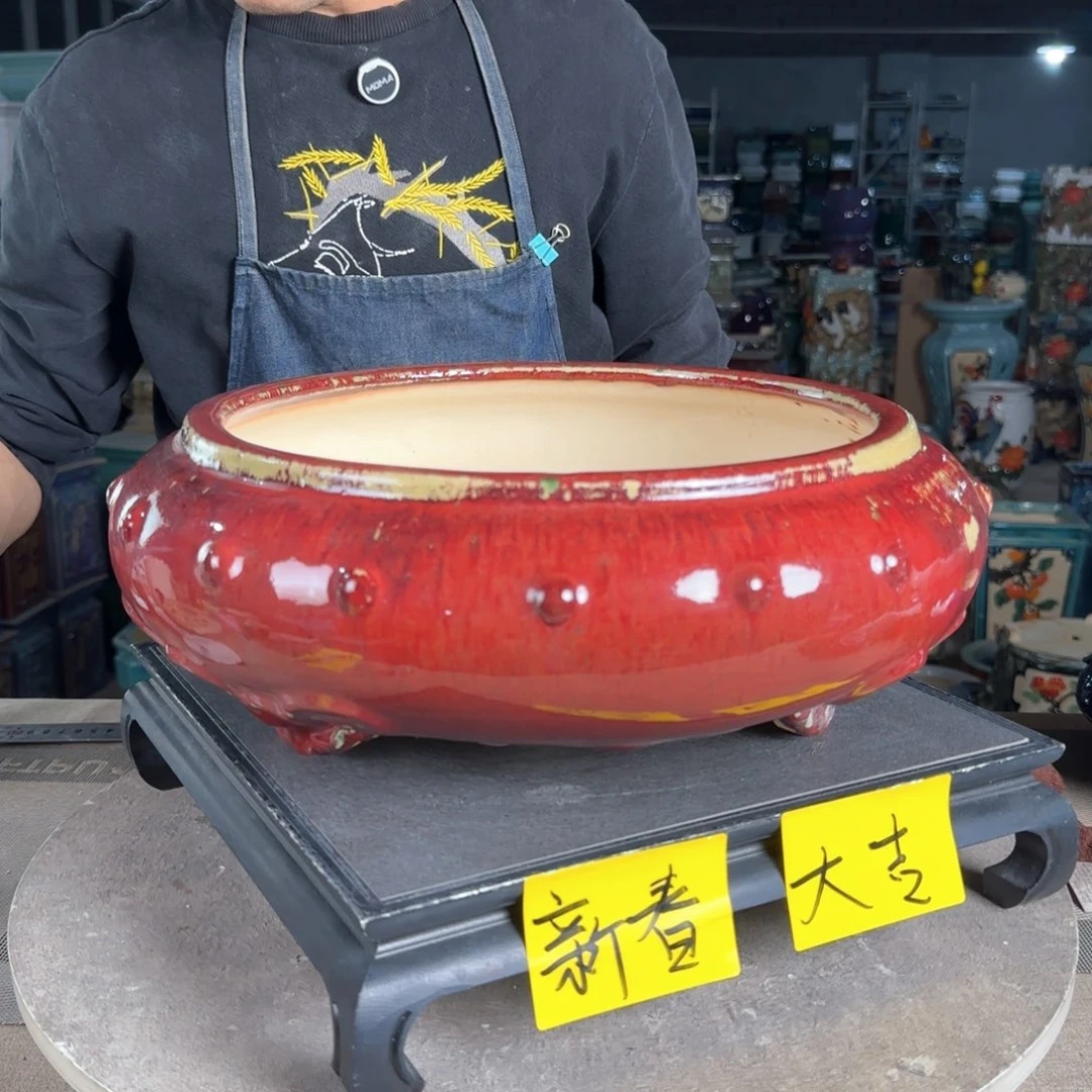 一风堂石湾花盆。微瑕