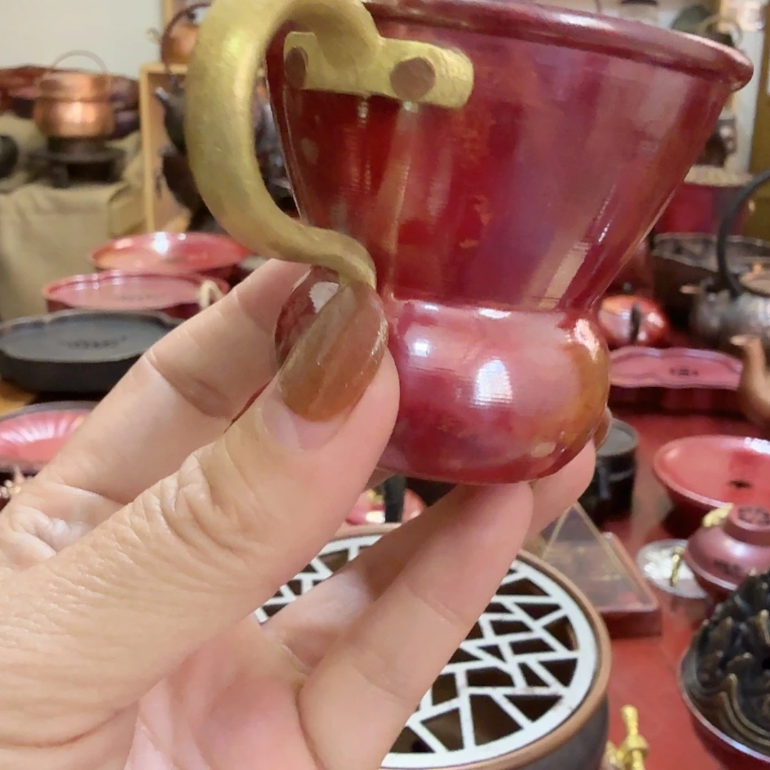 紫铜壶手工制作杯