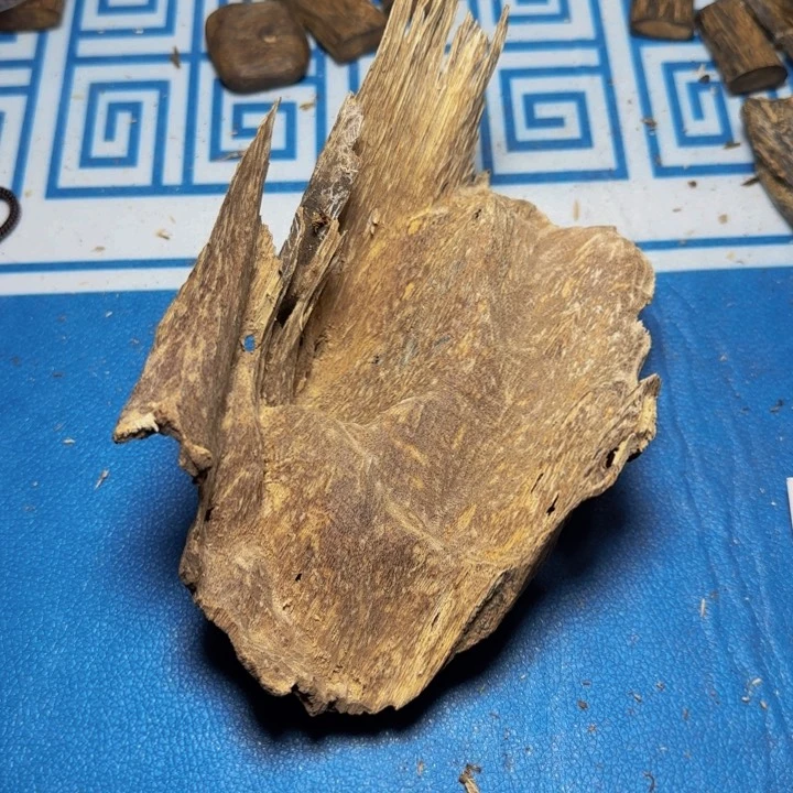 木释*慕手工艺雕塑根雕木方板材33克