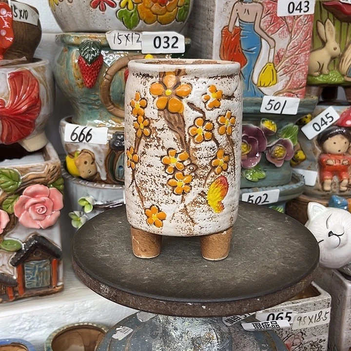 粗陶材质多肉花盆