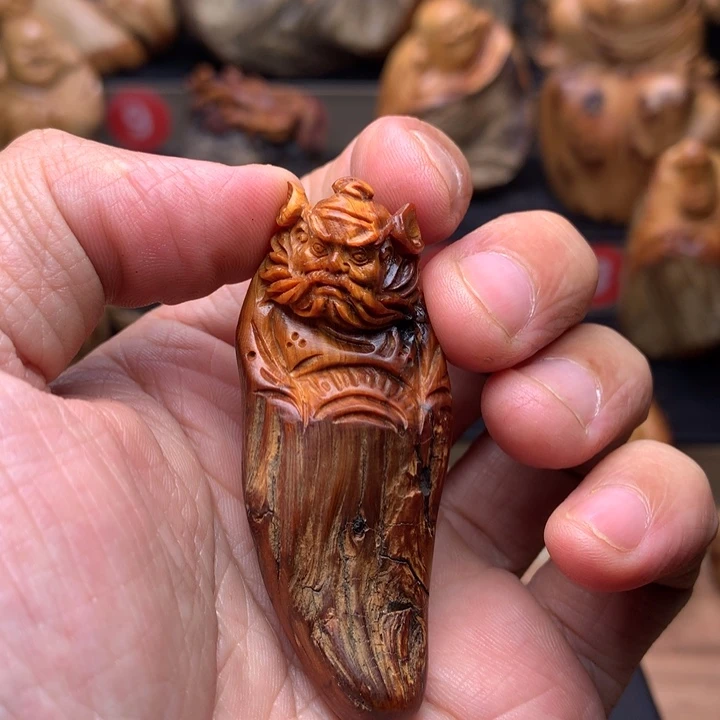 柏木（崖柏）崖柏陈化料手把件