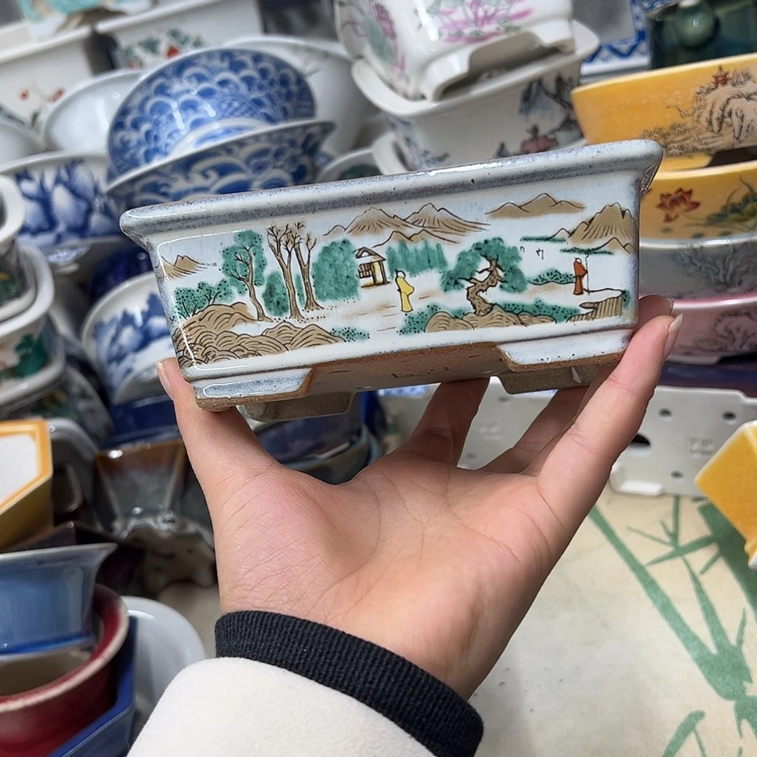 花盆紫砂472号瑕疵15/12/5cm窑变