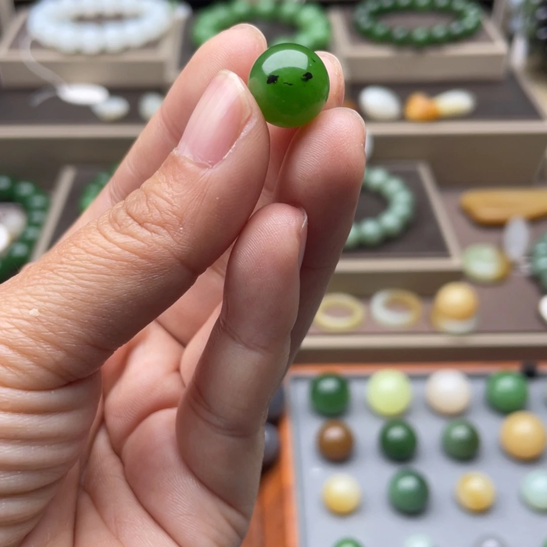 和田玉未镶嵌手链12碧玉