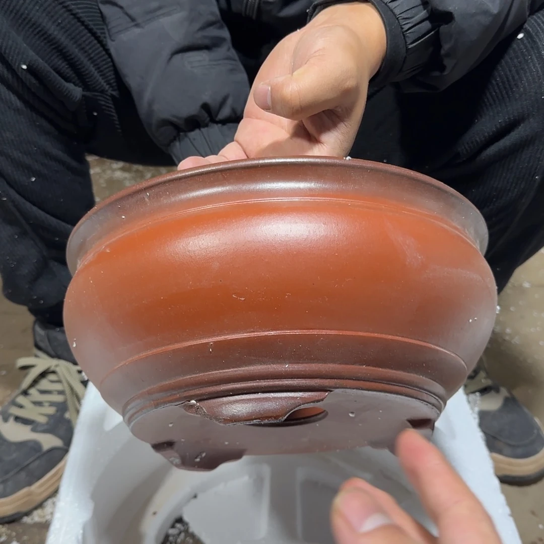 紫砂花盆口径26高度11