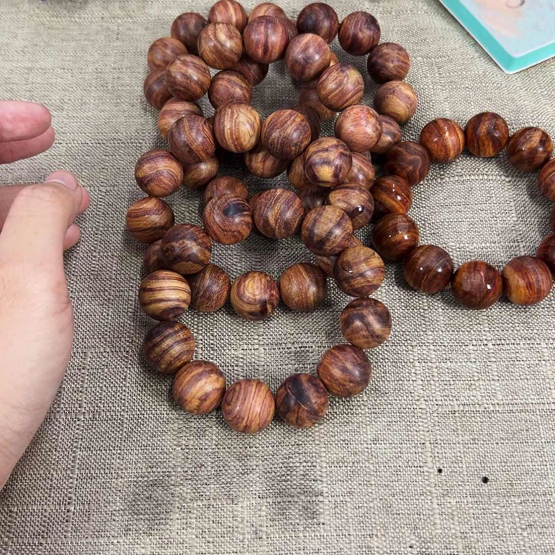 黄花梨/降香黄檀手串/手链20mm圆珠粗抛