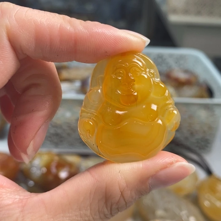 玛瑙/玉髓吊坠(不含链)足铂镶嵌