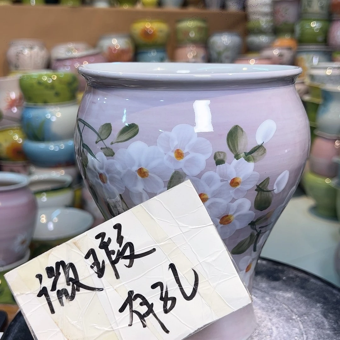 景德镇陶瓷花盆微瑕147