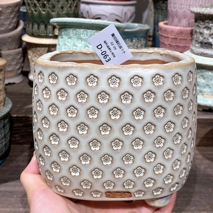 七里烧花盆2-9-063口径10