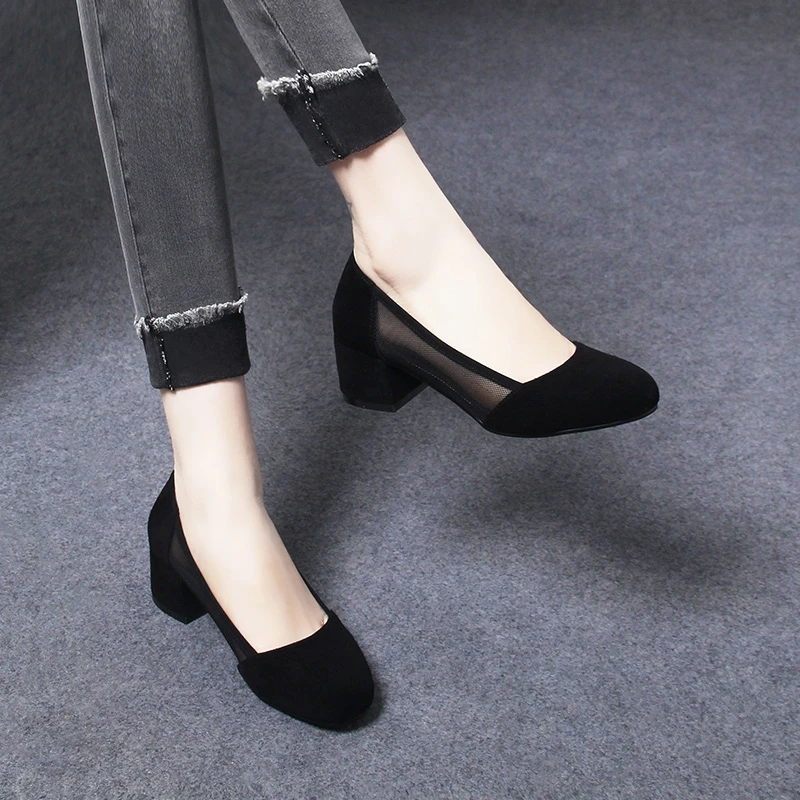 9307新款夏季超软小羊皮凉单鞋女夏网鞋夏天网面透气女鞋女士鞋子