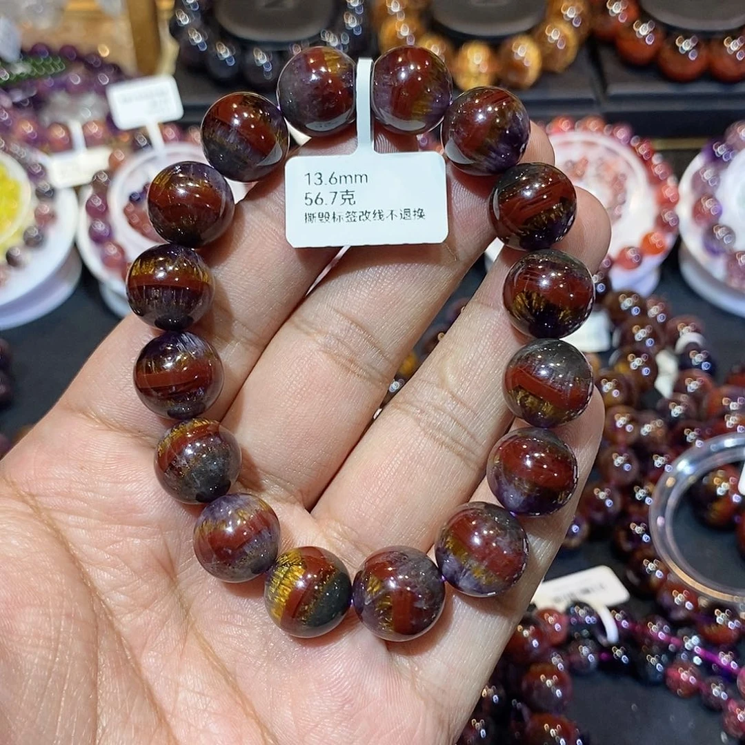 水晶手串未镶嵌莜*13.6mm左右