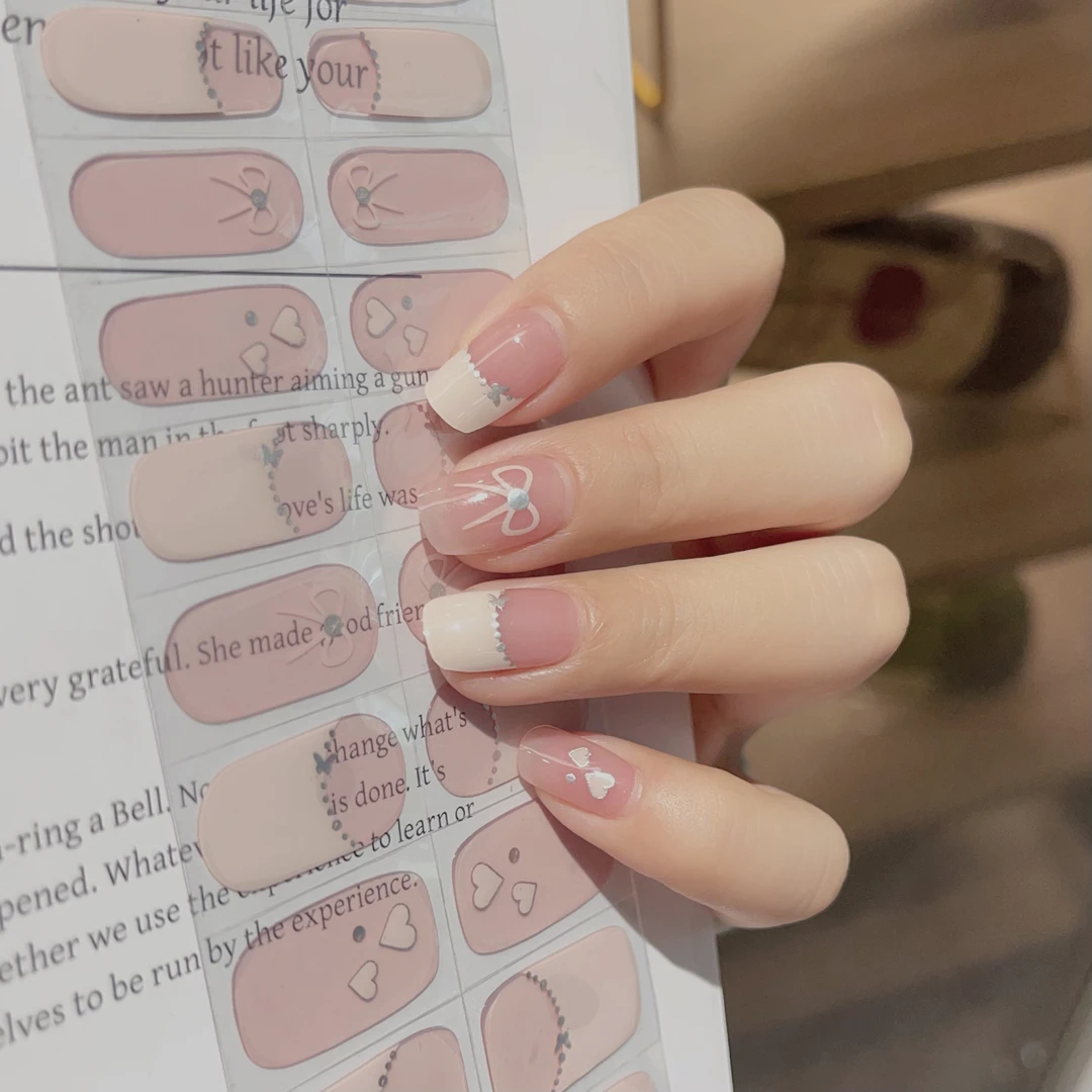 【甜心奶糖】R43~照灯变硬款半固化凝胶美甲贴