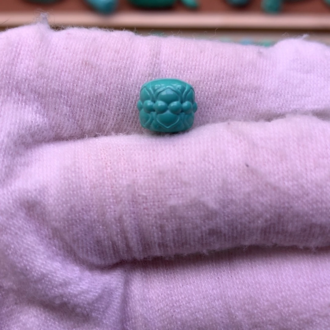 原生态散珠配珠并蒂莲花卡9