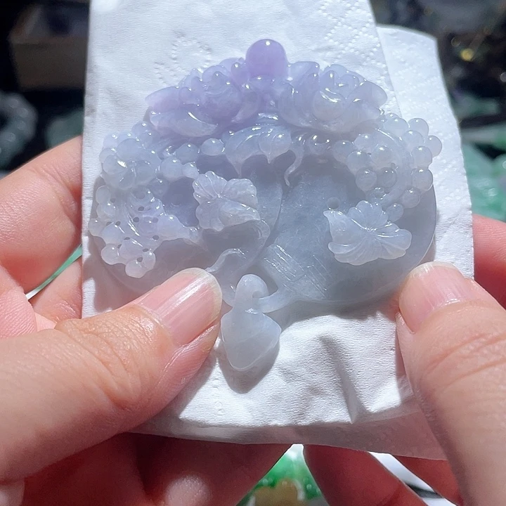 翡翠未镶嵌颈饰天然