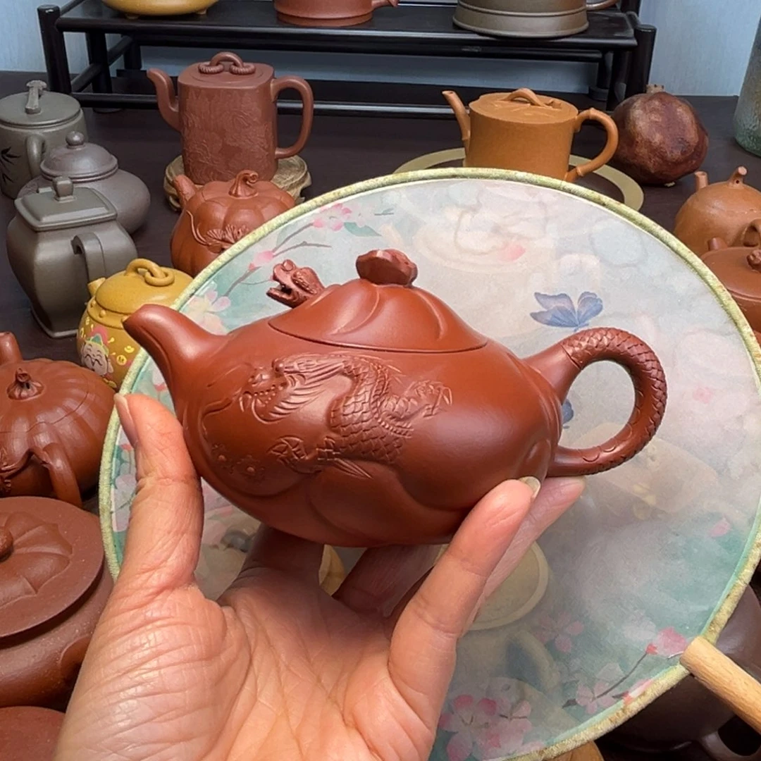 川***紫砂茶壶手工制作原矿紫砂