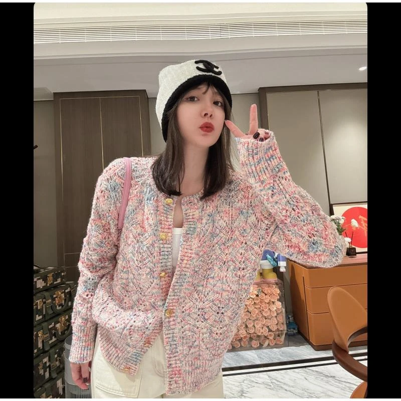 BETTER JOELAY-【花朝有约】时尚针织宽松开衫毛衣洋气甜美风LL5713
