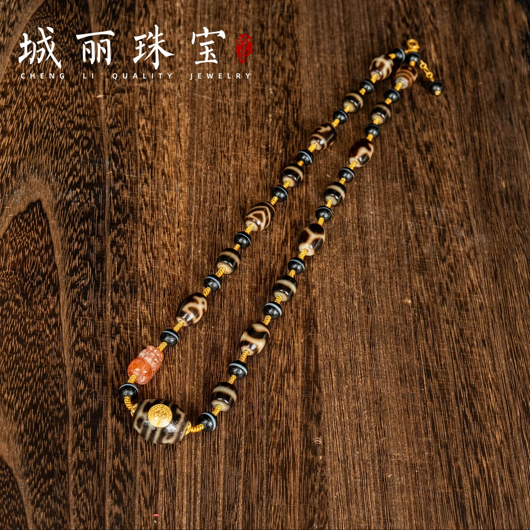 非金属皮质项链 【城丽】赤马红羊金钟罩大起运项链/条STZ-2856