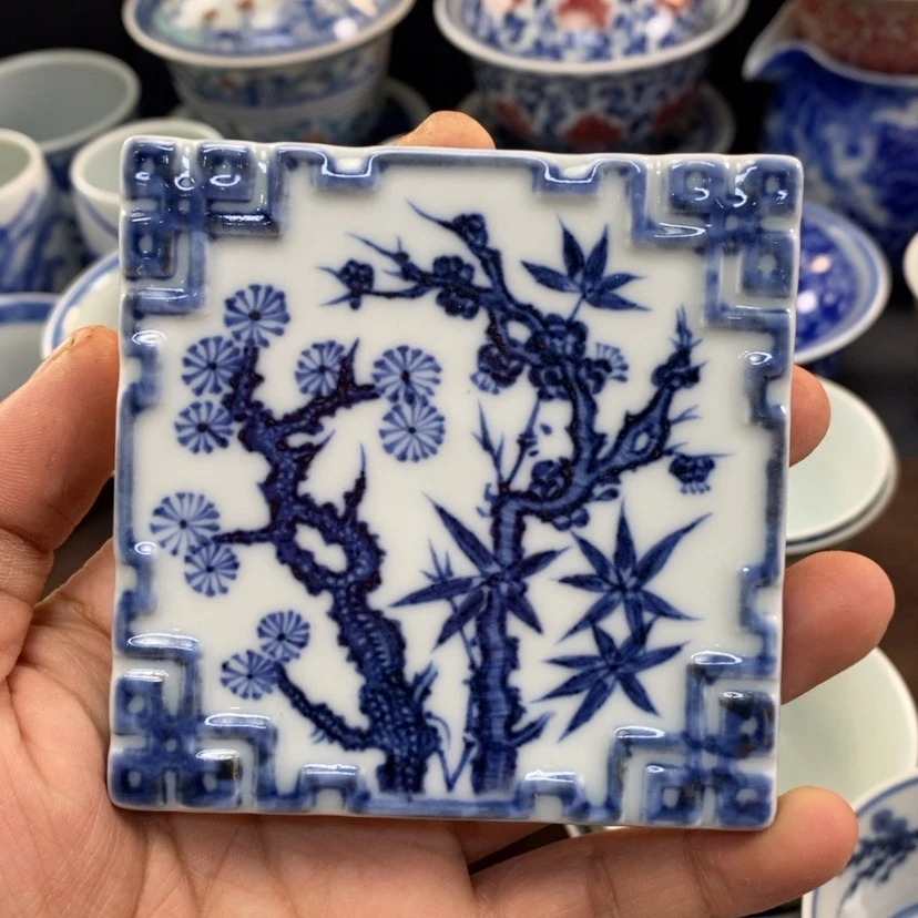 【闪购商品】景德镇青花瓷杯垫