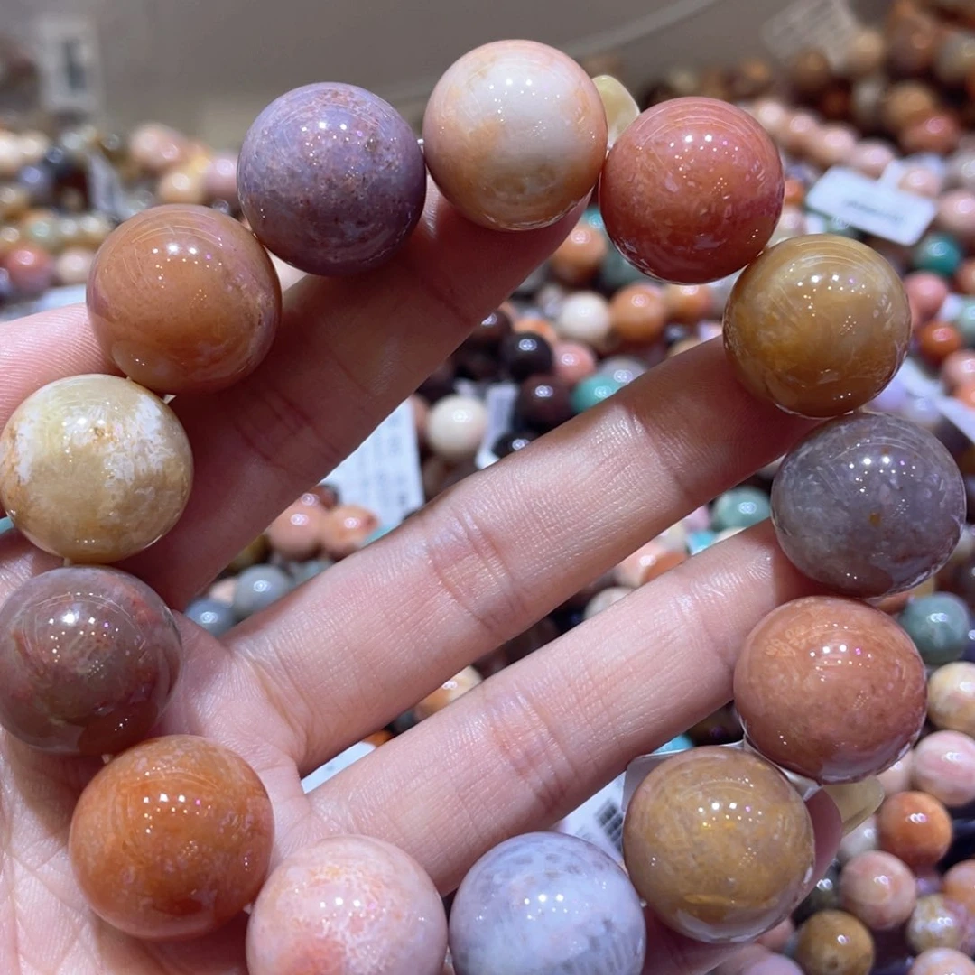 未镶嵌手链硅化珊瑚（珊瑚玉）025