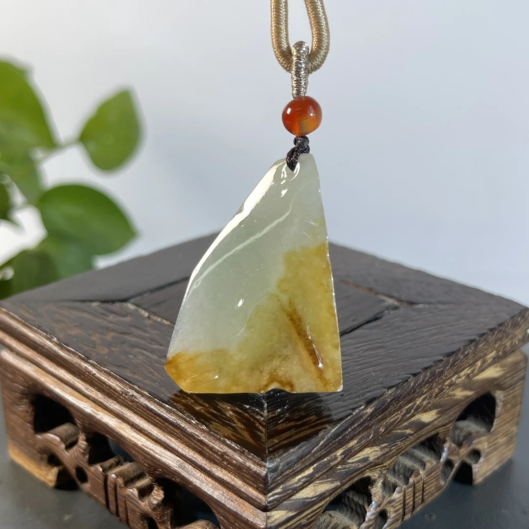 JYB27-34   精品天然翡翠A货原石吊坠