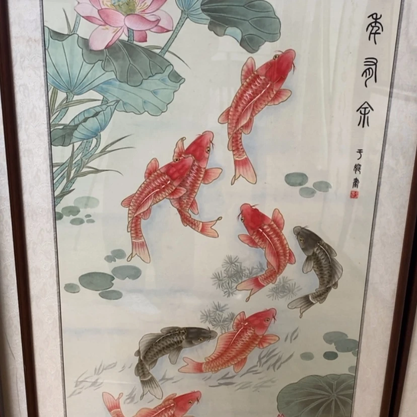 【闪购商品】国画手绘国画工笔带框122.65