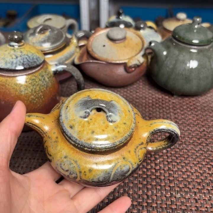 茶杯紫砂小如意壶，160