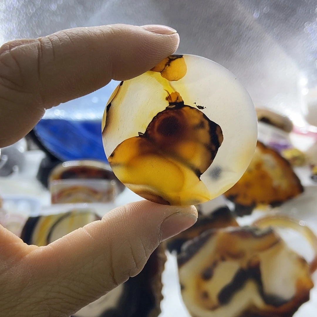 定制玛瑙巴玉玛瑙象形花牌