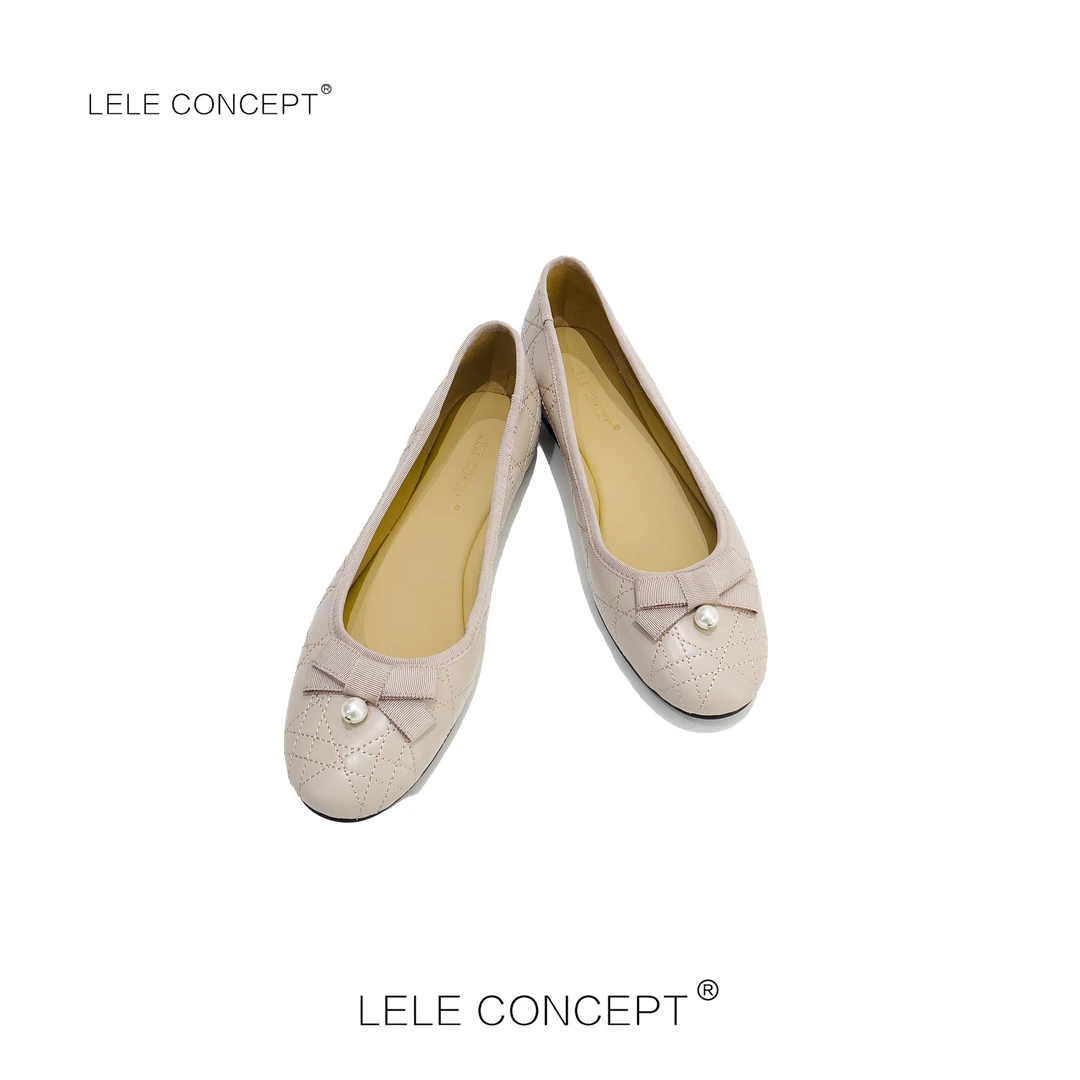 LELE CONCEPT 丨【精选推荐】时尚百搭单珠圆头瓢鞋X0202