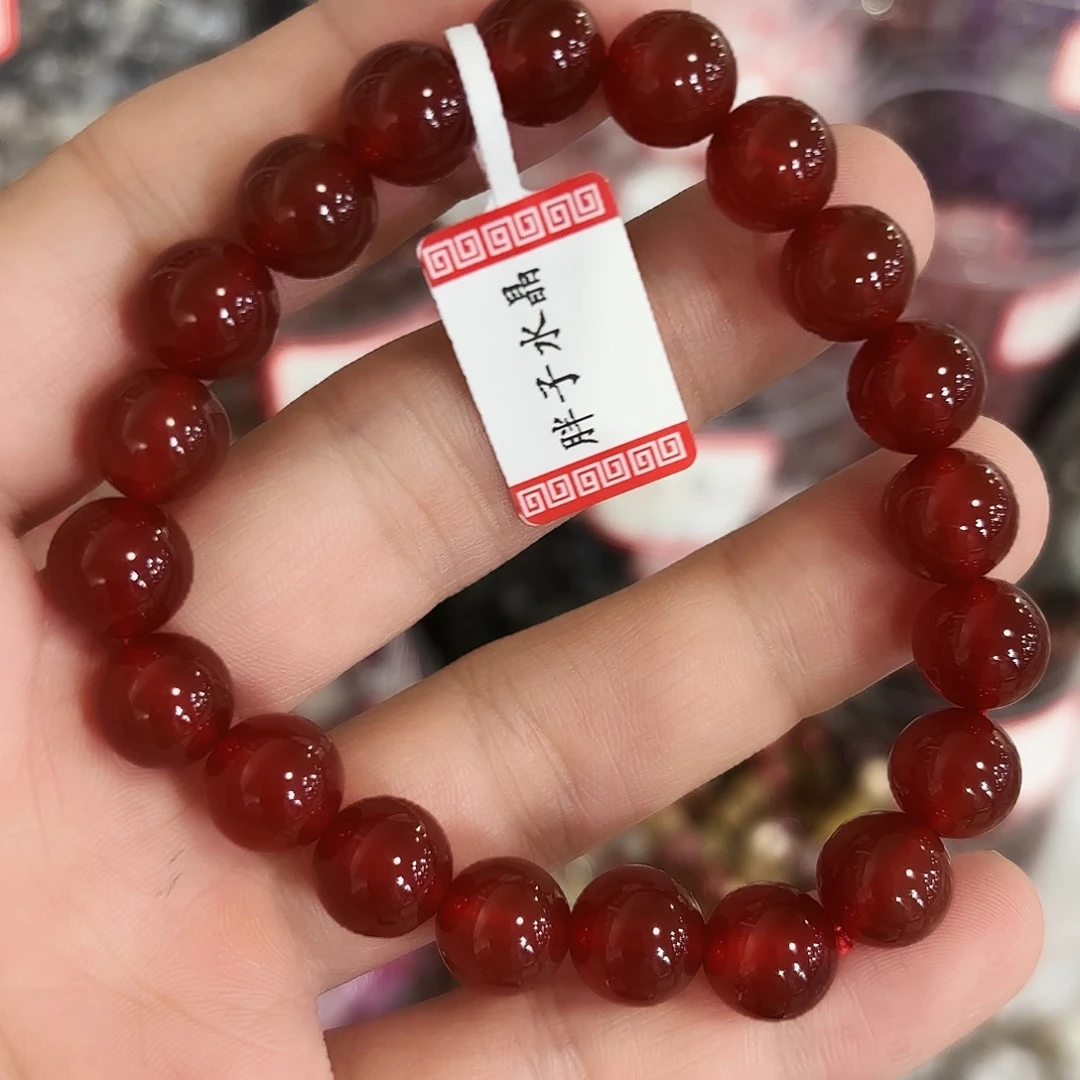 未镶嵌手串水晶红玛瑙卡10