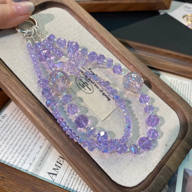 377紫蝶原创手机链