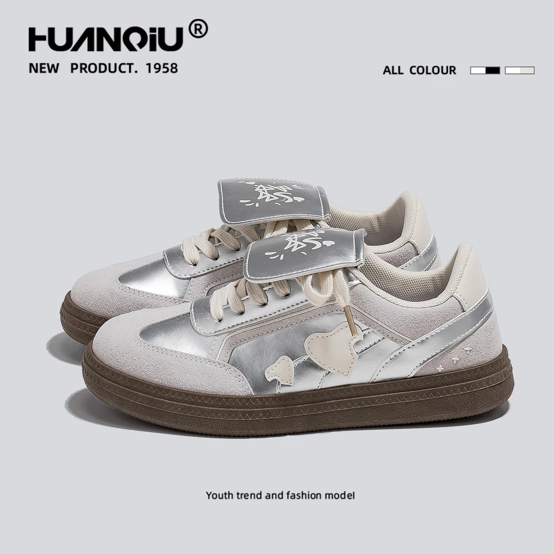 环球轻奢百搭小众德训鞋女2025夏季新款学生潮时尚休闲板鞋HC590