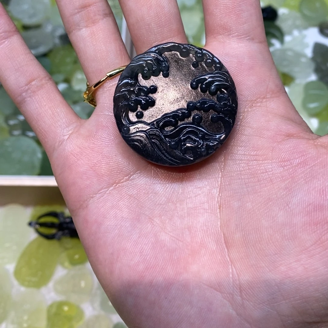 岫玉未镶嵌吊坠(不含链)