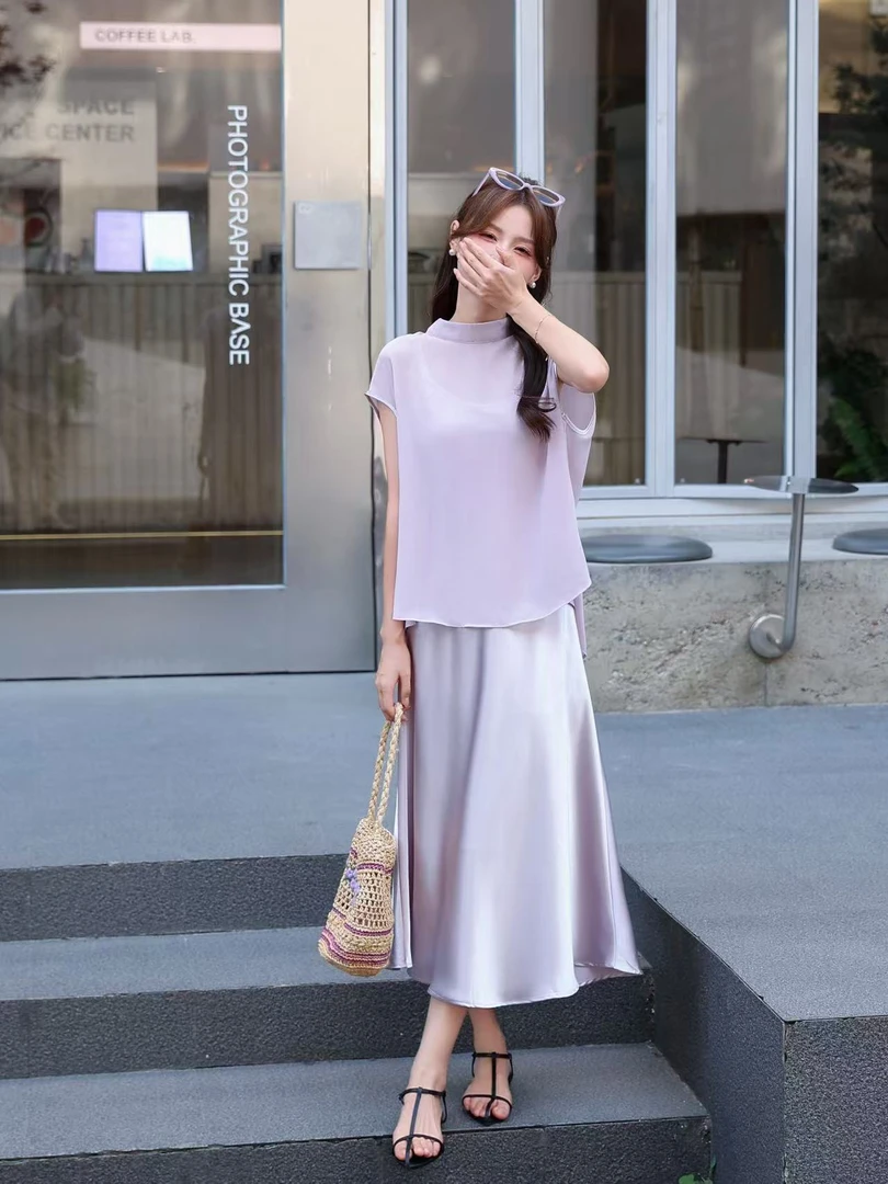 2025新款时尚套装高级感穿搭设计感法式裙子套装HJ-2088