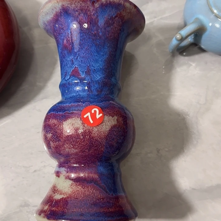 爱***子摆件陶郑家钧窑摆件