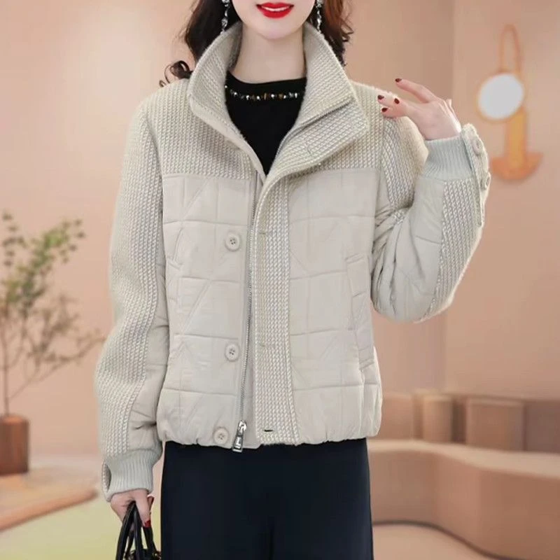 高级夹棉短款棉衣2025新款冬季显瘦保暖加厚洋气修身香风百搭棉服