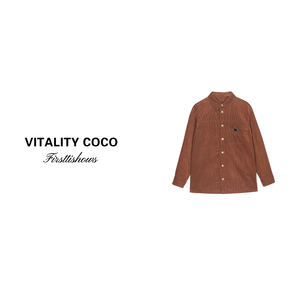 「VITALITY COCO」上新热卖美拉德三角标时装上衣-1358