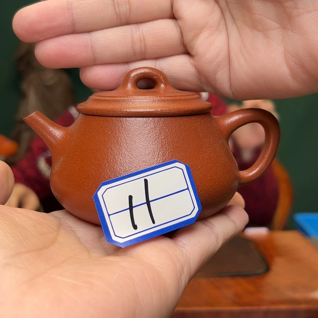 紫砂茶壶降坡石瓢