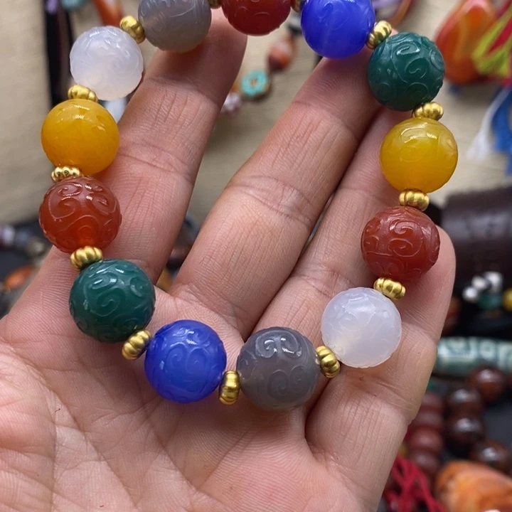 玛瑙/玉髓手链未镶嵌