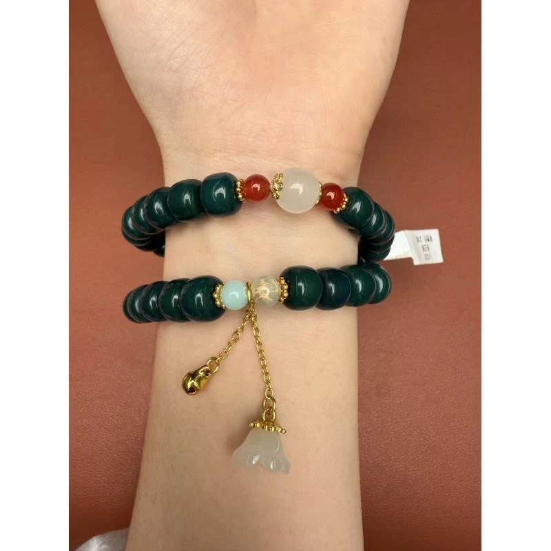 s1020-帝王绿菩提双圈手串