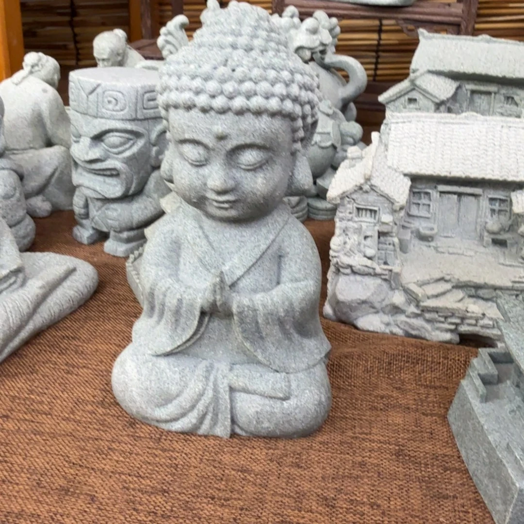 石材青砂石大号宝宝佛