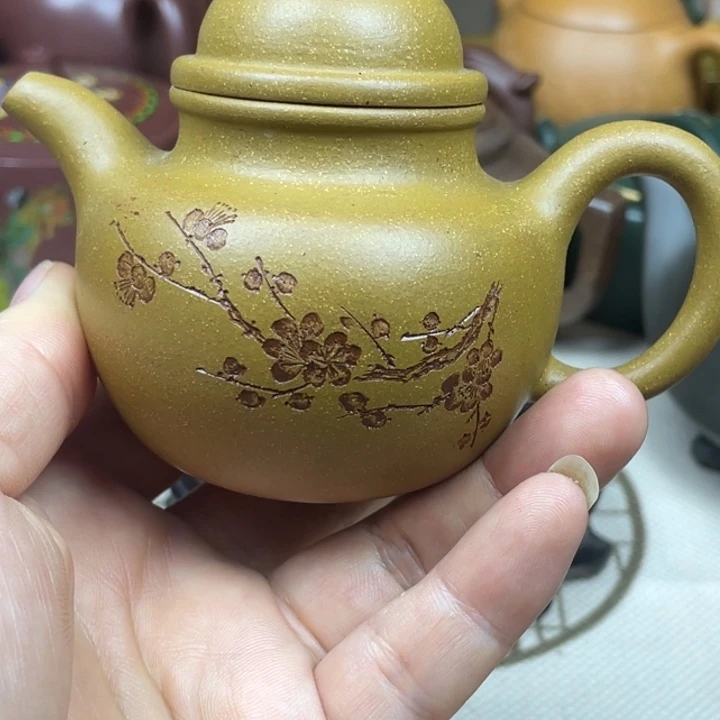 茶壶紫砂紫砂壶黄金段掇120cc