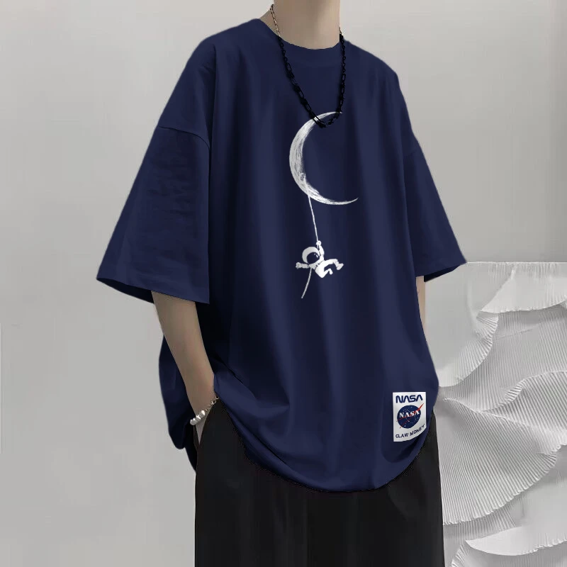 2025年夏季爆款100%纯棉200斤大码别致活力通勤风百搭男短袖衫T恤