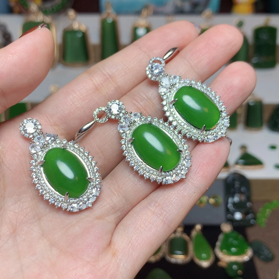 和田玉（碧玉）套装未镶嵌
