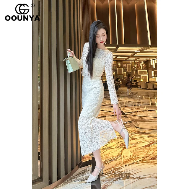 格润漂亮独特套装裙春季新款女神范气质蕾丝上衣显瘦包臀裙两件套