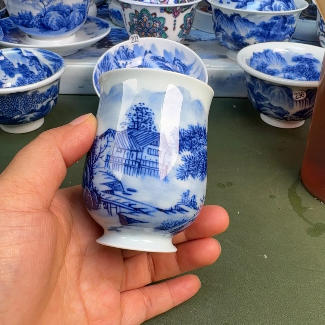 陶景德镇纯手绘茶具圆圆264