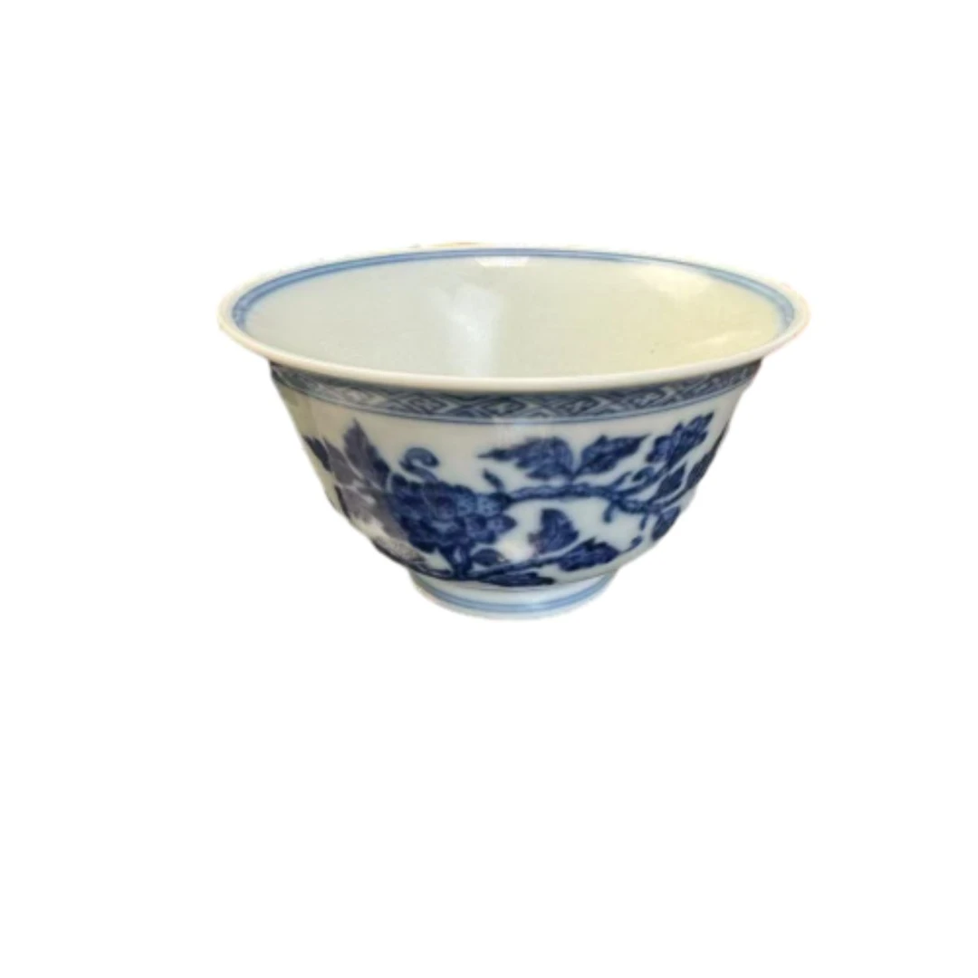 清雍正青花主人杯