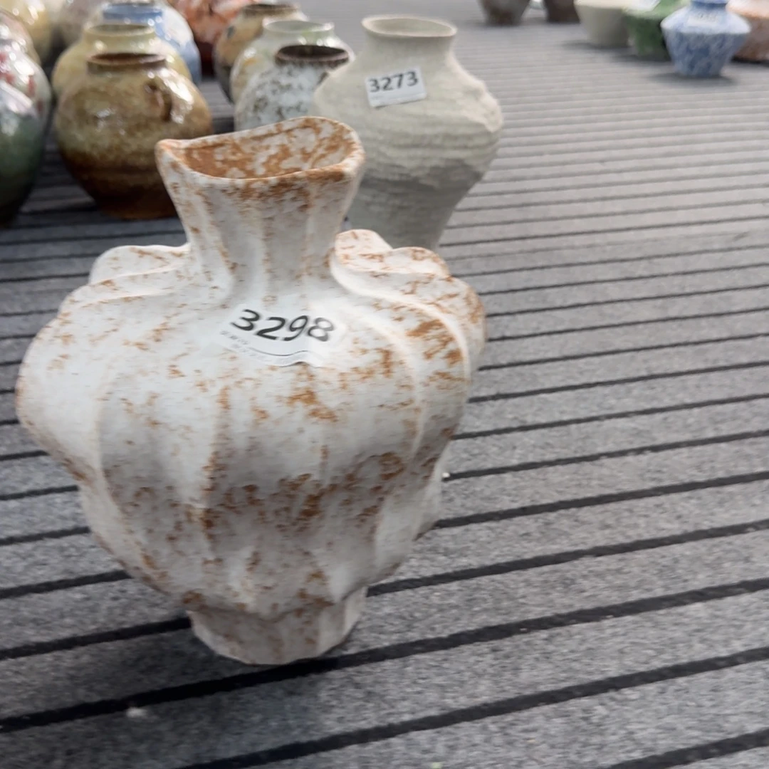 竹***笋摆件景德镇高温花瓶编码3298高31口7默认无孔