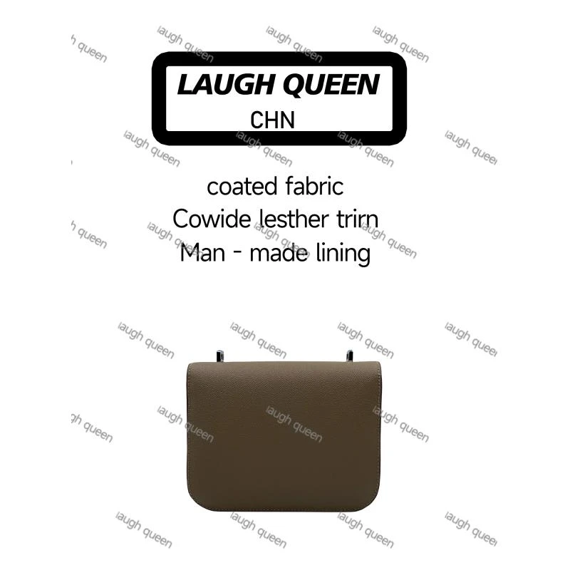 Laugh Queen3手工打造女士新款包k棕色黑色 银扣10246-1 康