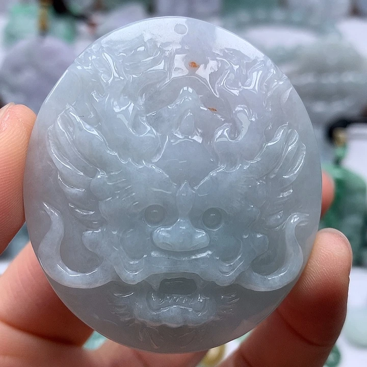 翡翠未镶嵌颈饰龙行天下福利卡厚11+